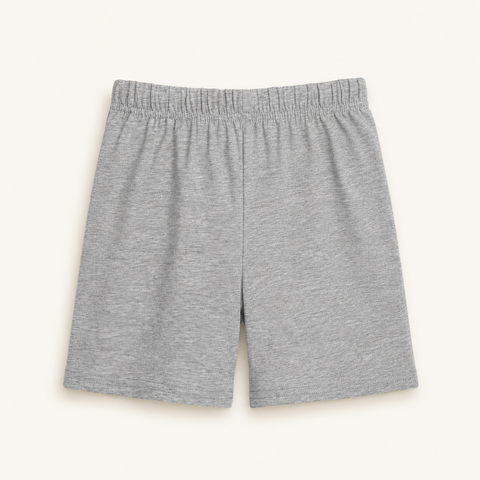 Gigi the Giraffe Tshirt Shorts Set Lyocell Cotton Blend | Melange Grey