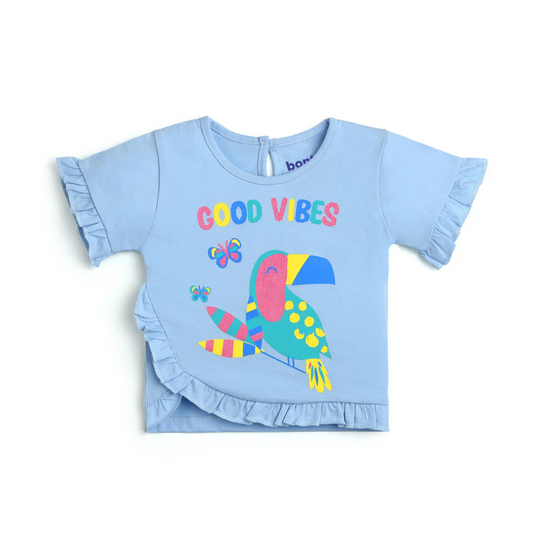 Good Vibes Frill T Shirt